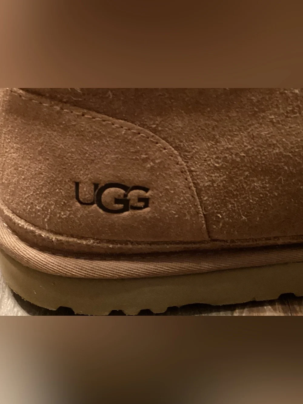 UGG Men’s Size 12 Chestnut Suede Chukka Boots Shearling Quiet Luxury
